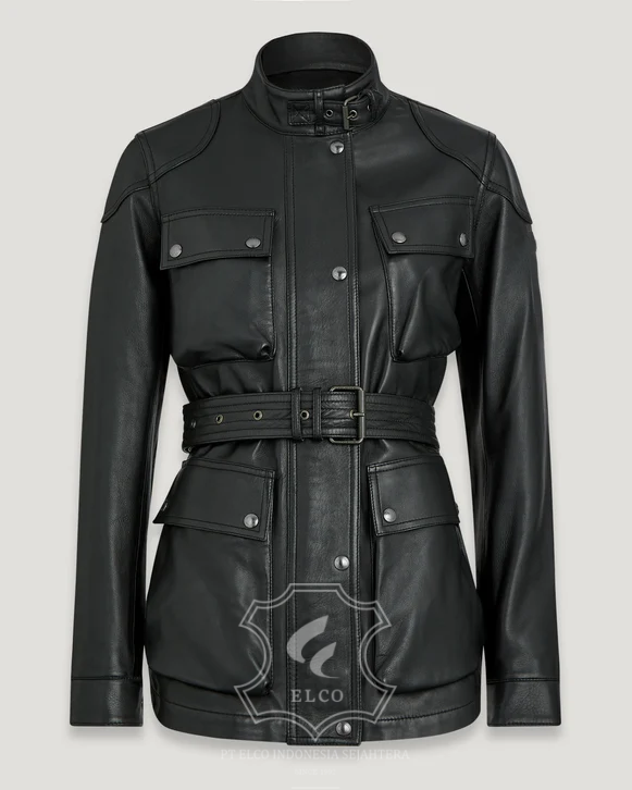 Jaket Kulit Wanita Desain Safari - WJS 401