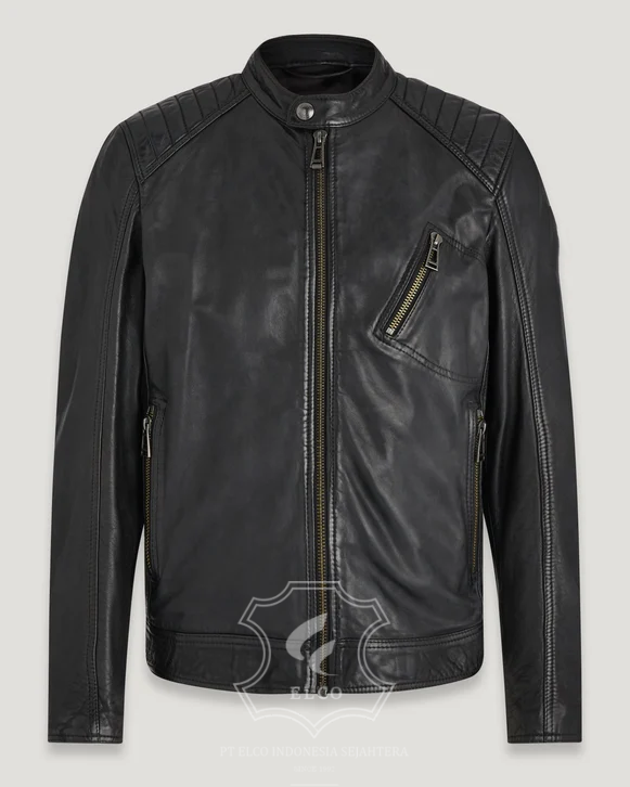 Jaket Kulit Pria Desain Casual - PC 459