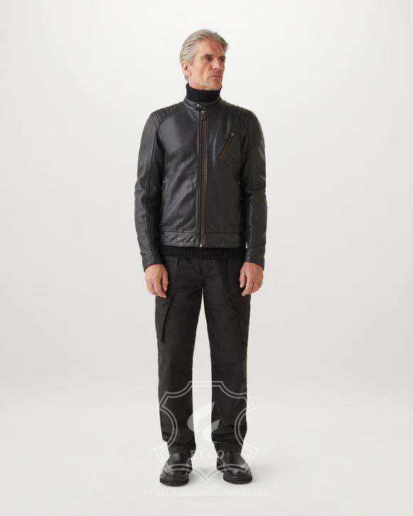 Jaket Kulit Pria Desain Casual - PC 459 - Gambar 2
