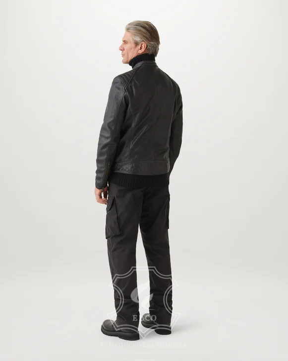 Jaket Kulit Pria Desain Casual - PC 459 - Gambar 3