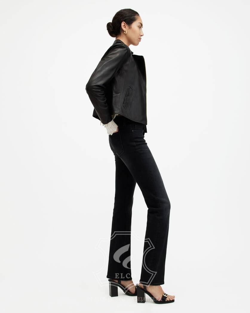 Jaket Kulit Wanita Desain Serong - WS 458 - Gambar 3