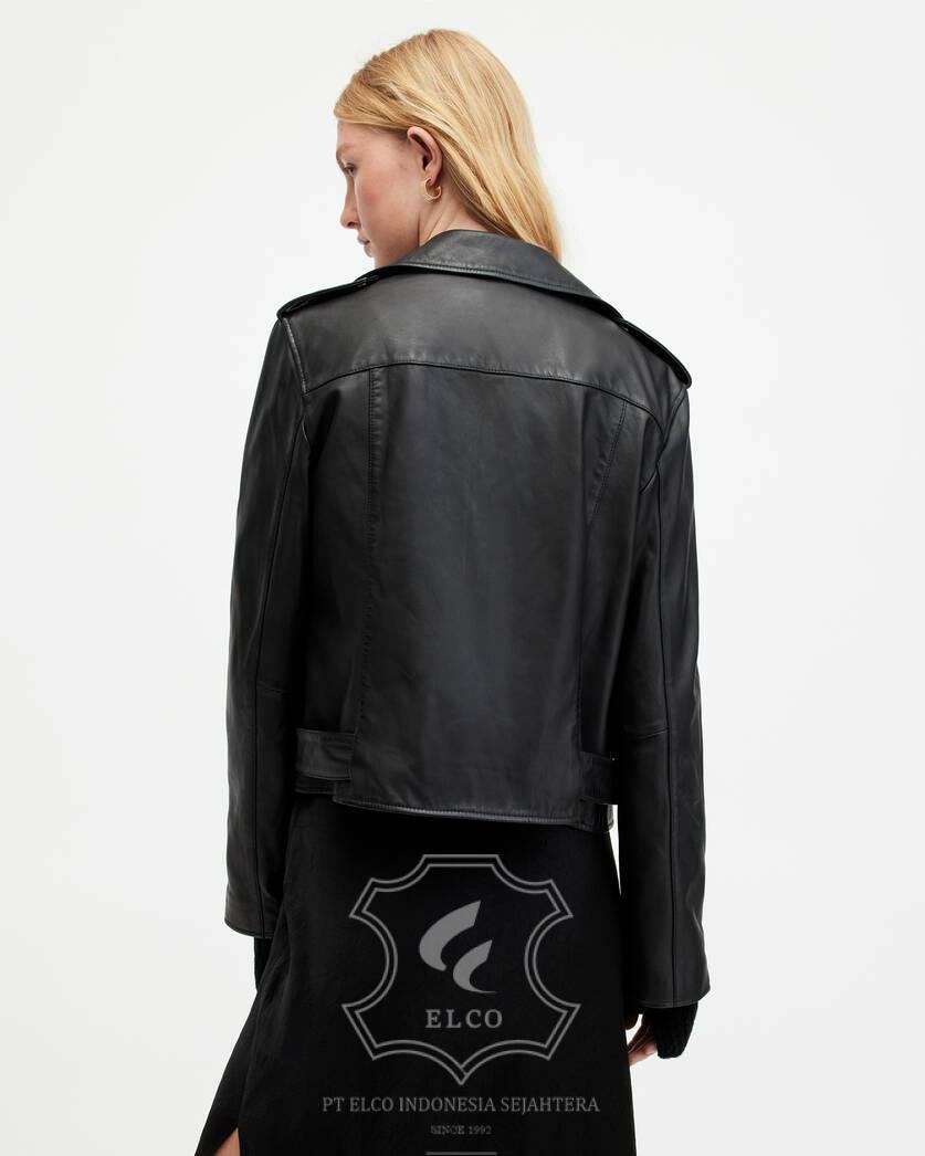 Jaket Kulit Wanita Desain Serong - WS 462 - Gambar 6