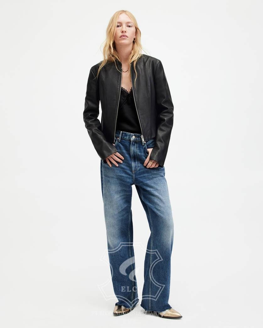 Jaket Kulit Wanita Desain Casual - WC 433 - Gambar 2