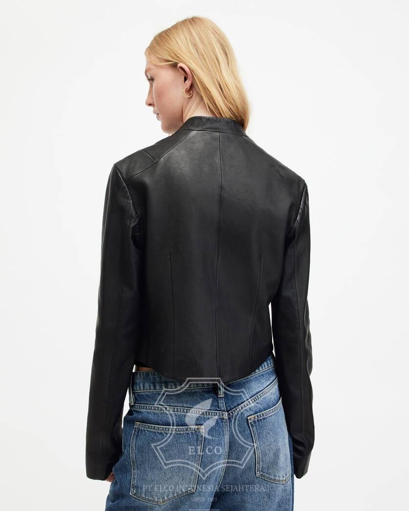 Jaket Kulit Wanita Desain Casual - WC 433 - Gambar 6