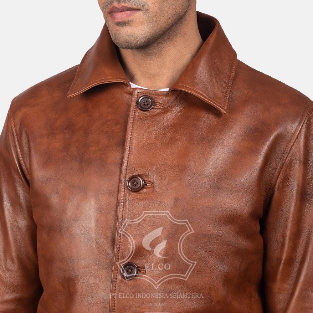 Jaket Kulit Pria Desain Formal - PF 408 - Gambar 4