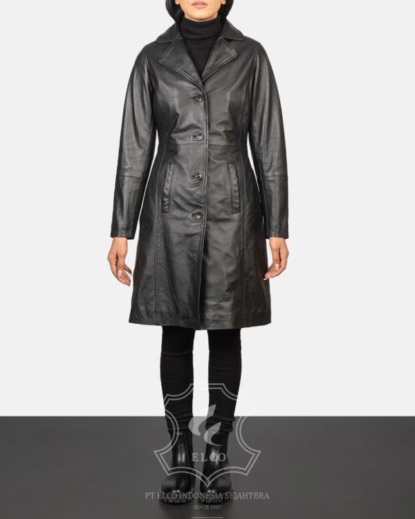 Jaket Kulit Wanita Desain Jas - WJ 403