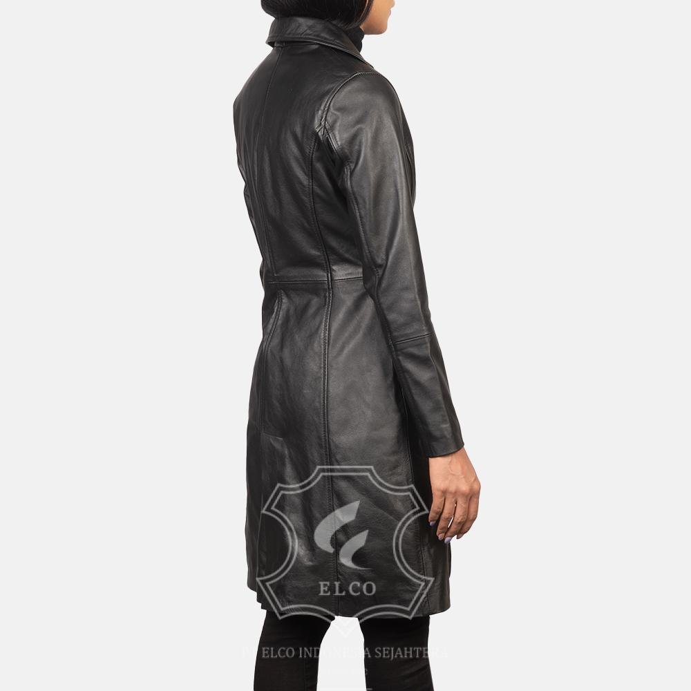 Jaket Kulit Wanita Desain Jas - WJ 403 - Gambar 5