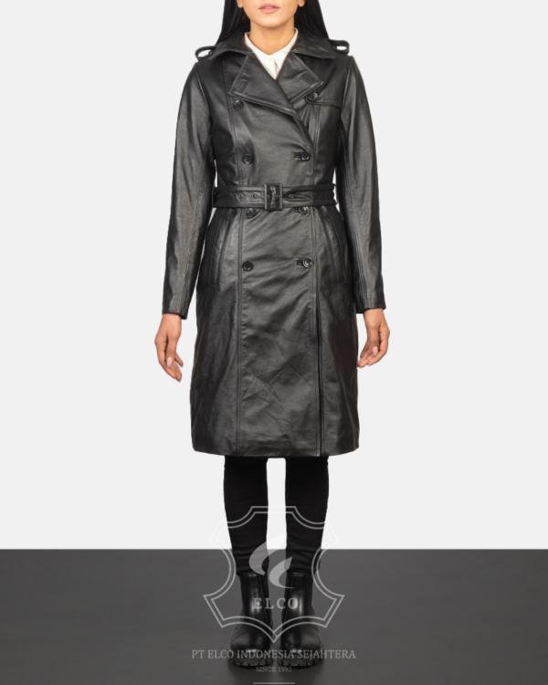 Jaket Kulit Wanita Desain Jas - WJ 405