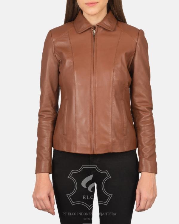 Jaket Kulit Wanita Desain Formal - WF 402