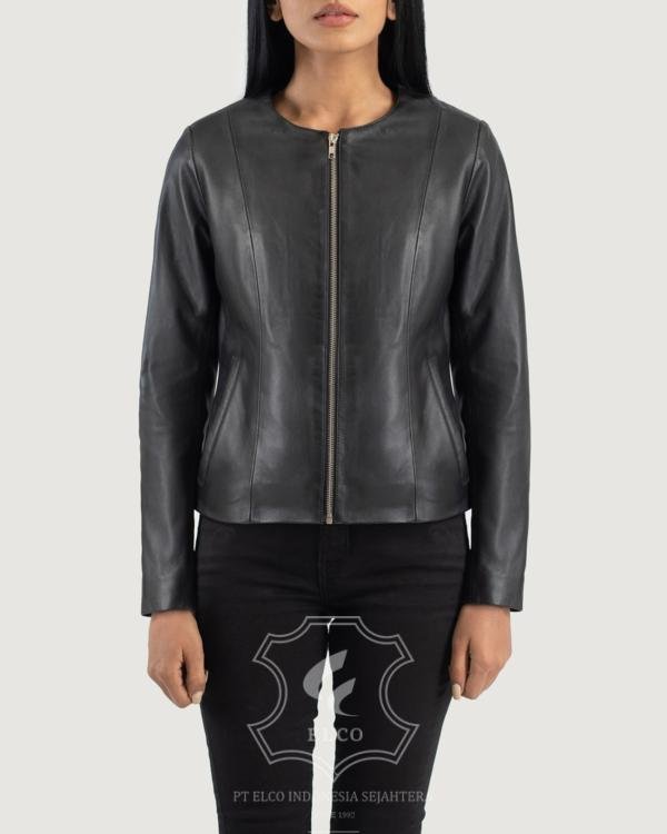 Jaket Kulit Wanita Desain Casual - WC 401