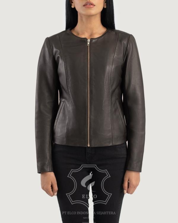 Jaket Kulit Wanita Desain Casual - WC 402