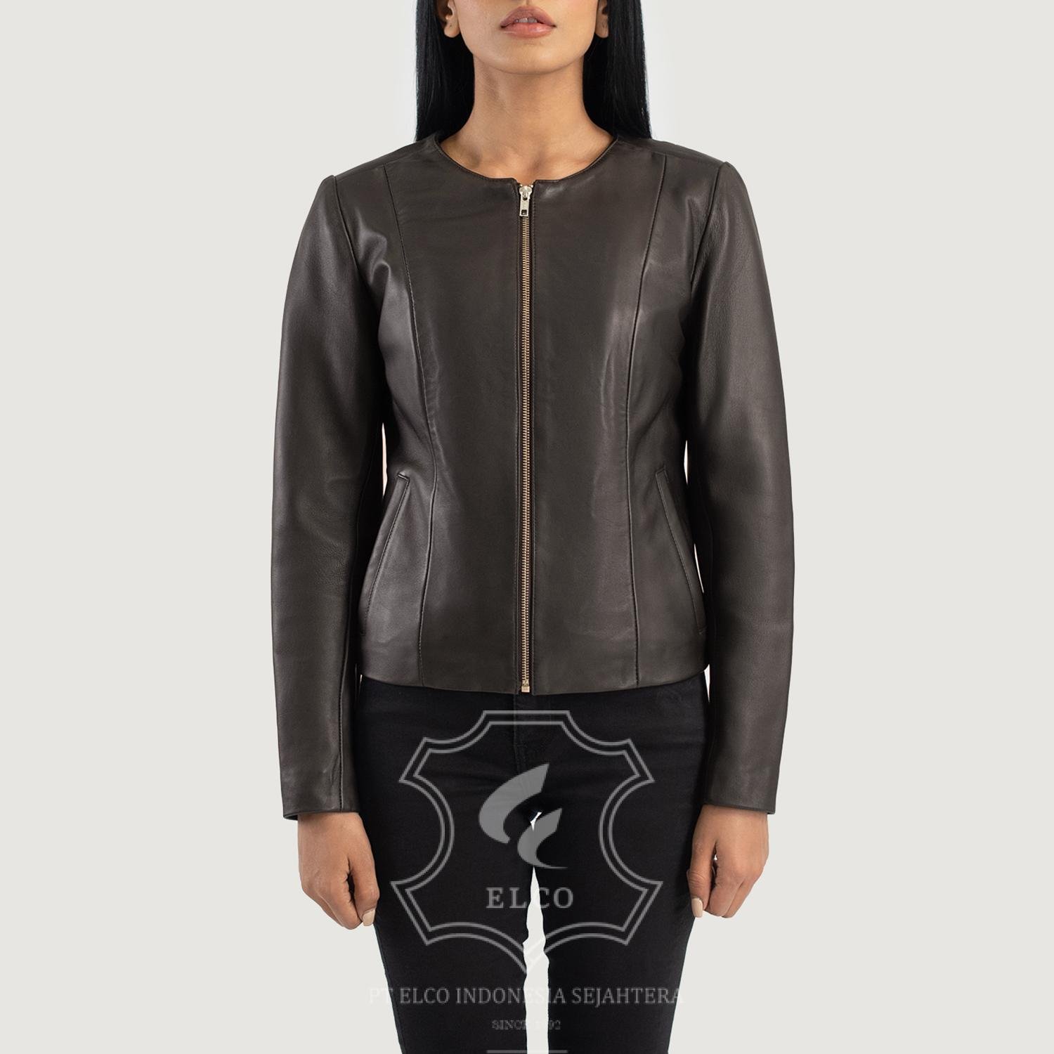 Jaket Kulit Wanita Desain Casual - WC 402