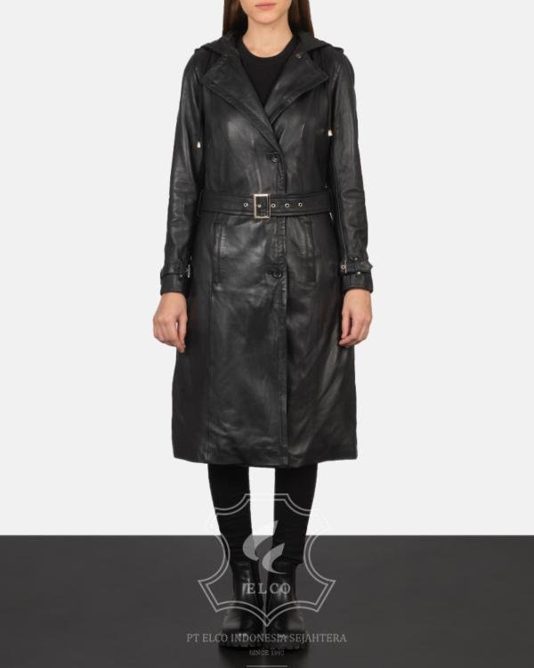 Jaket Kulit Wanita Desain Jas - WJ 412