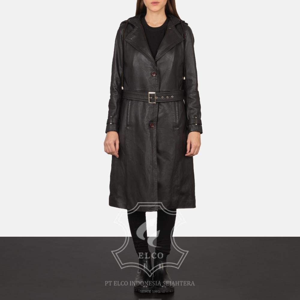 Jaket Kulit Wanita Desain Jas - WJ 413