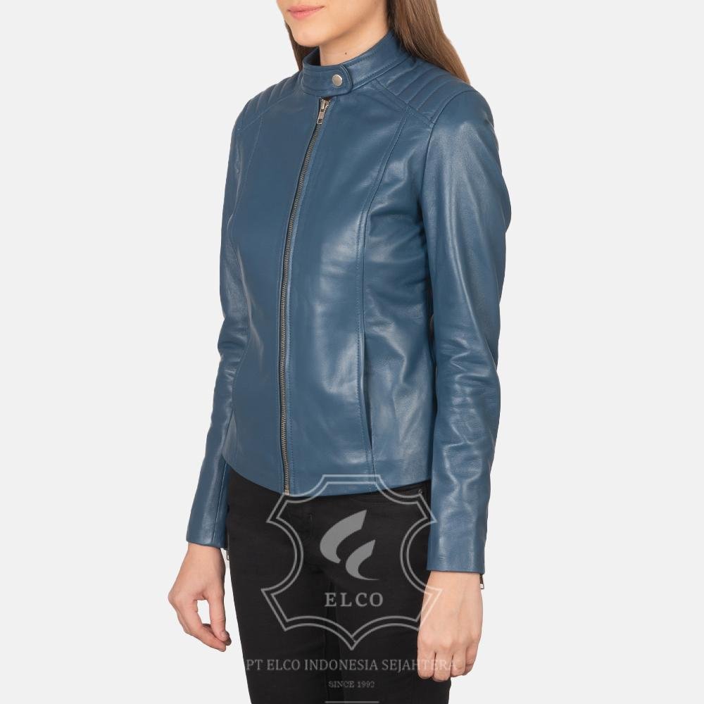 Jaket Kulit Wanita Desain Casual - WC 408 - Gambar 3