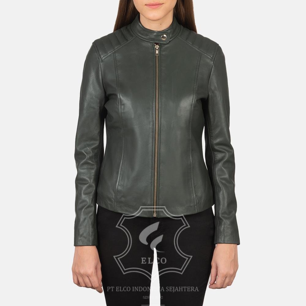 Jaket Kulit Wanita Desain Casual - WC 406