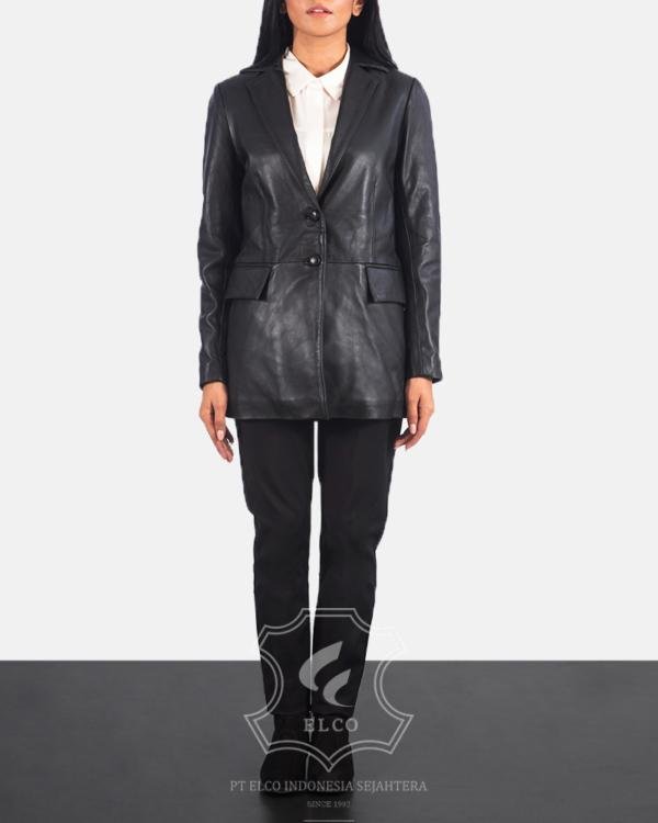 Jaket Kulit Wanita Desain Jas - WJ 401