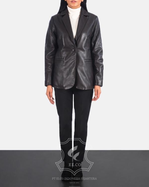 Jaket Kulit Wanita Desain Jas - WJ 407