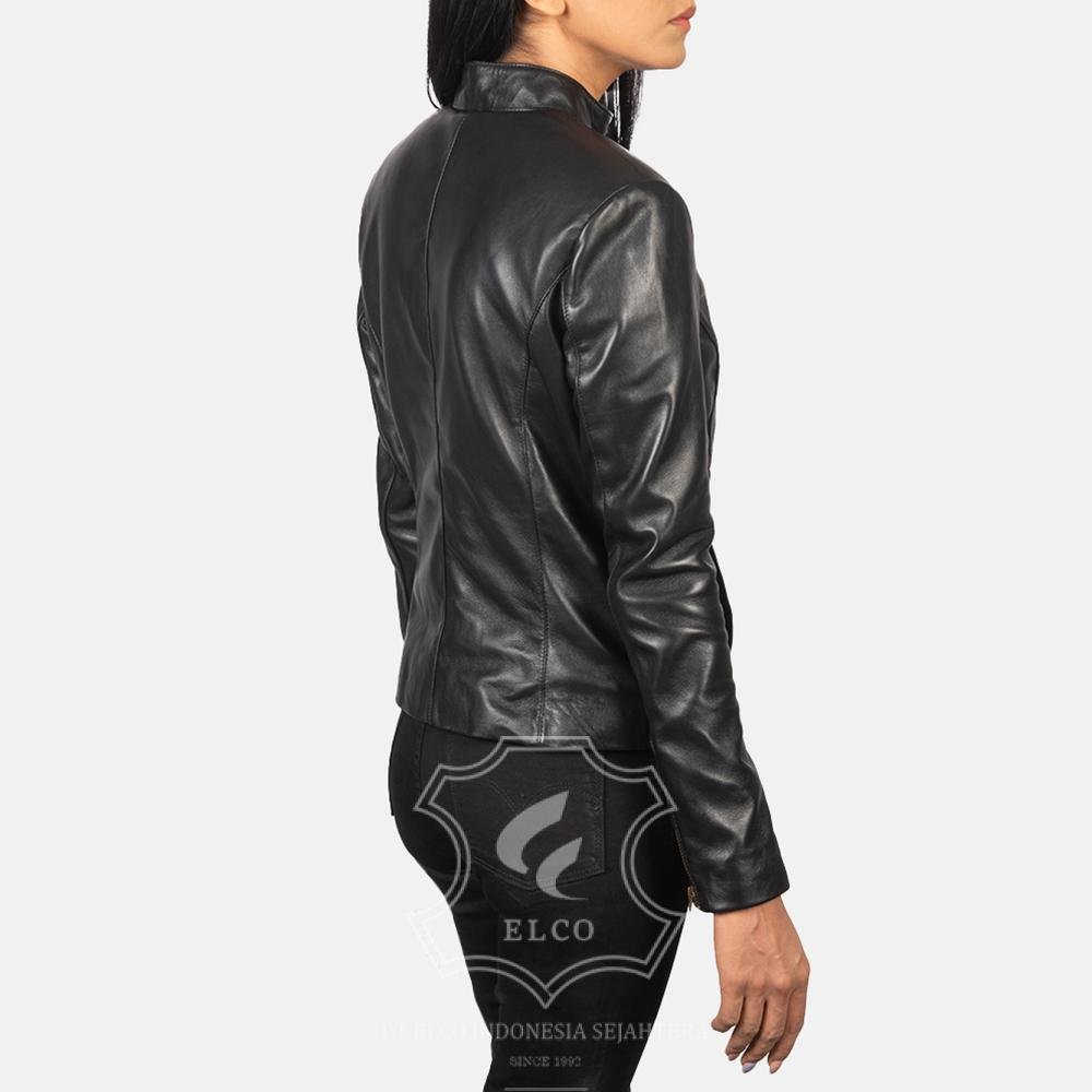 Jaket Kulit Wanita Desain Casual - WC 409 - Gambar 4