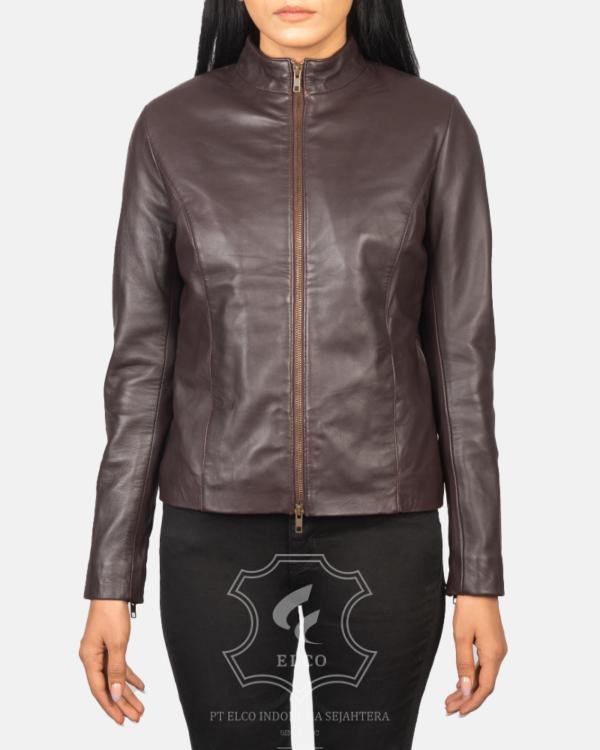 Jaket Kulit Wanita Desain Casual - WC 410