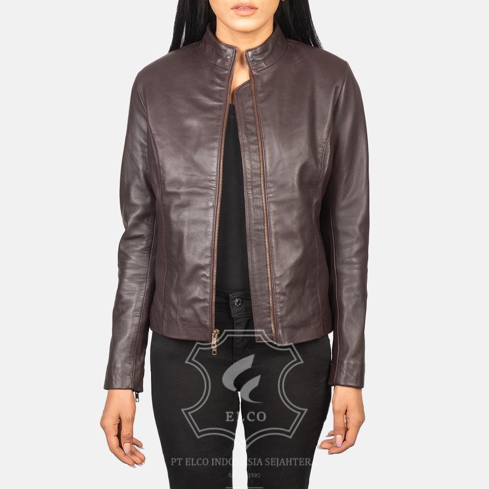 Jaket Kulit Wanita Desain Casual - WC 410 - Gambar 2