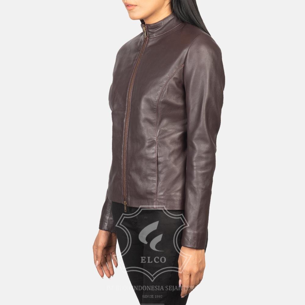 Jaket Kulit Wanita Desain Casual - WC 410 - Gambar 3