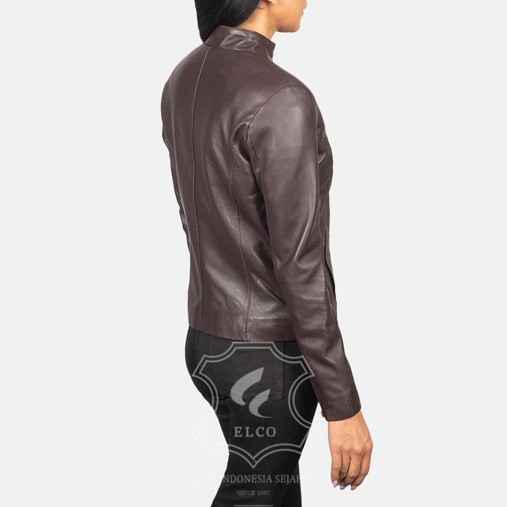 Jaket Kulit Wanita Desain Casual - WC 410 - Gambar 4