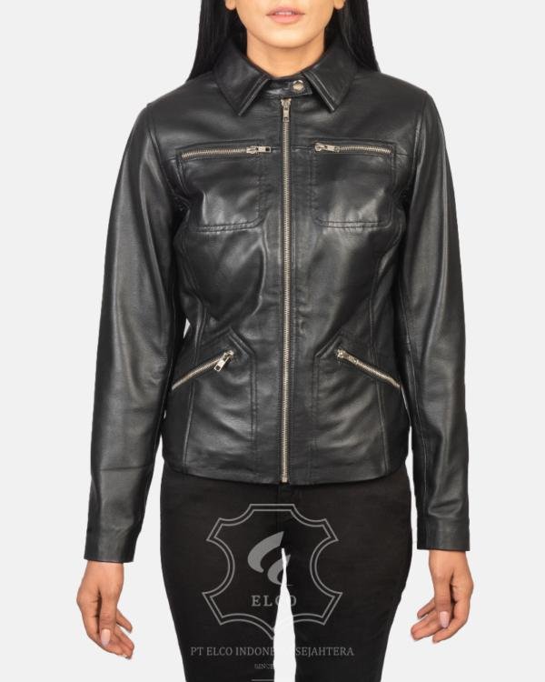 Jaket Kulit Wanita Desain Formal - WF 407