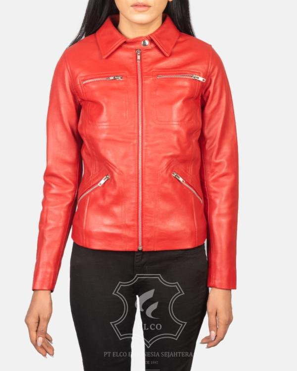 Jaket Kulit Wanita Desain Formal - WF 409