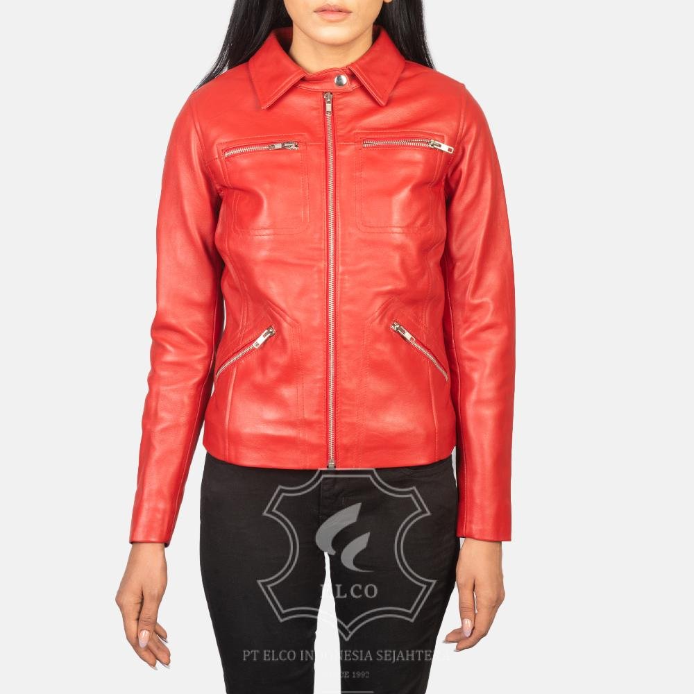 Jaket Kulit Wanita Desain Formal - WF 409