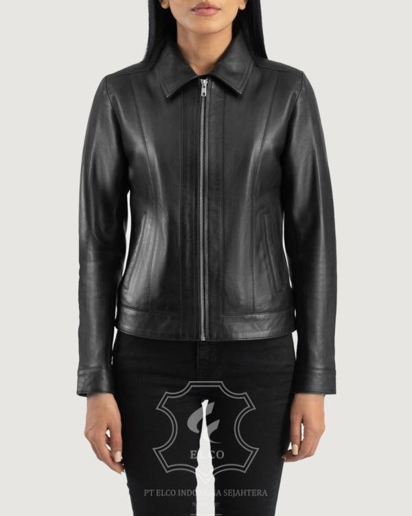 Jaket Kulit Wanita Desain Formal - WF 405