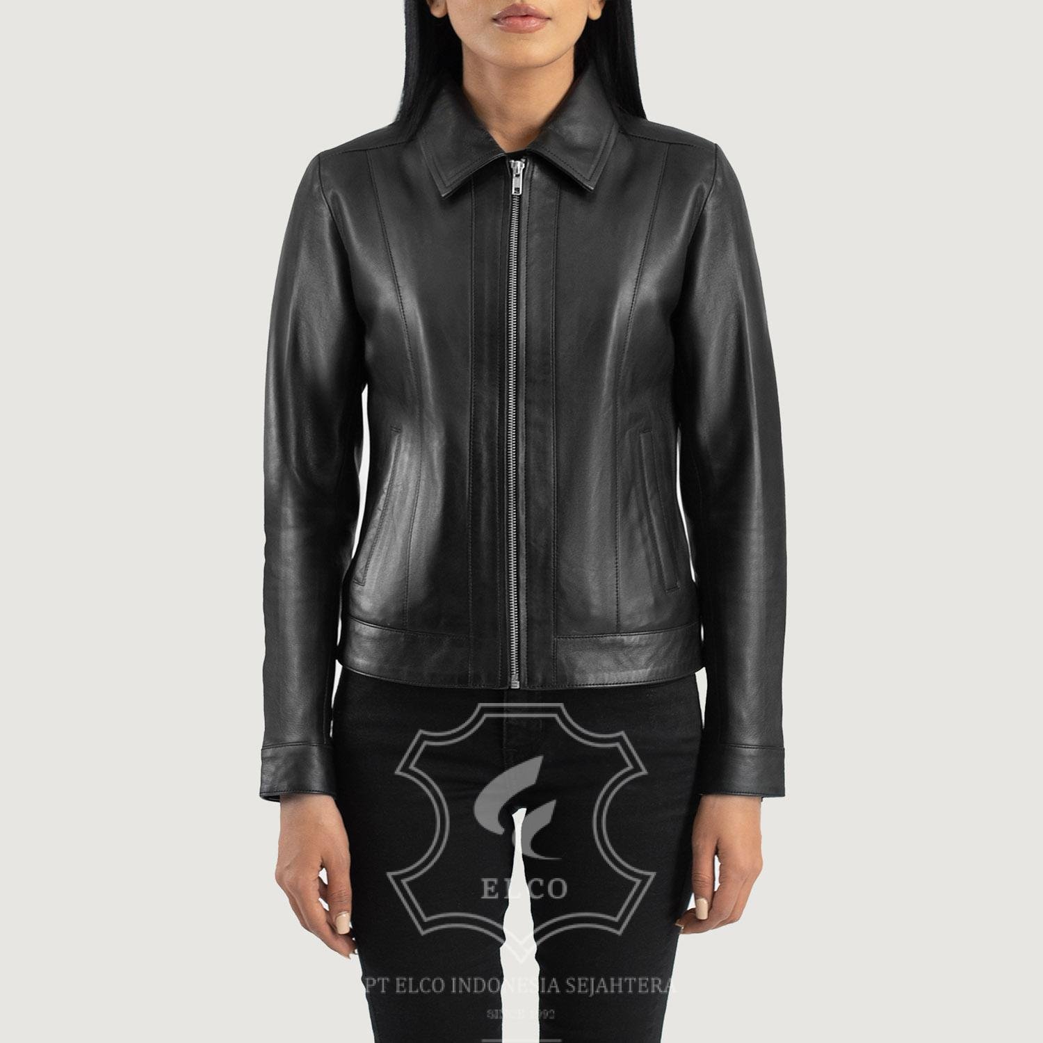 Jaket Kulit Wanita Desain Formal - WF 405