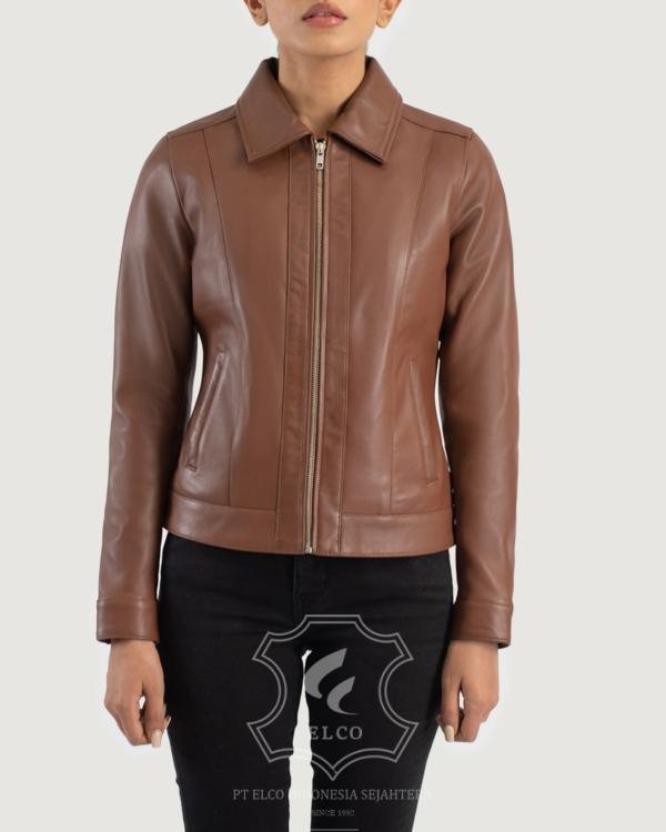 Jaket Kulit Wanita Desain Formal - WF 406