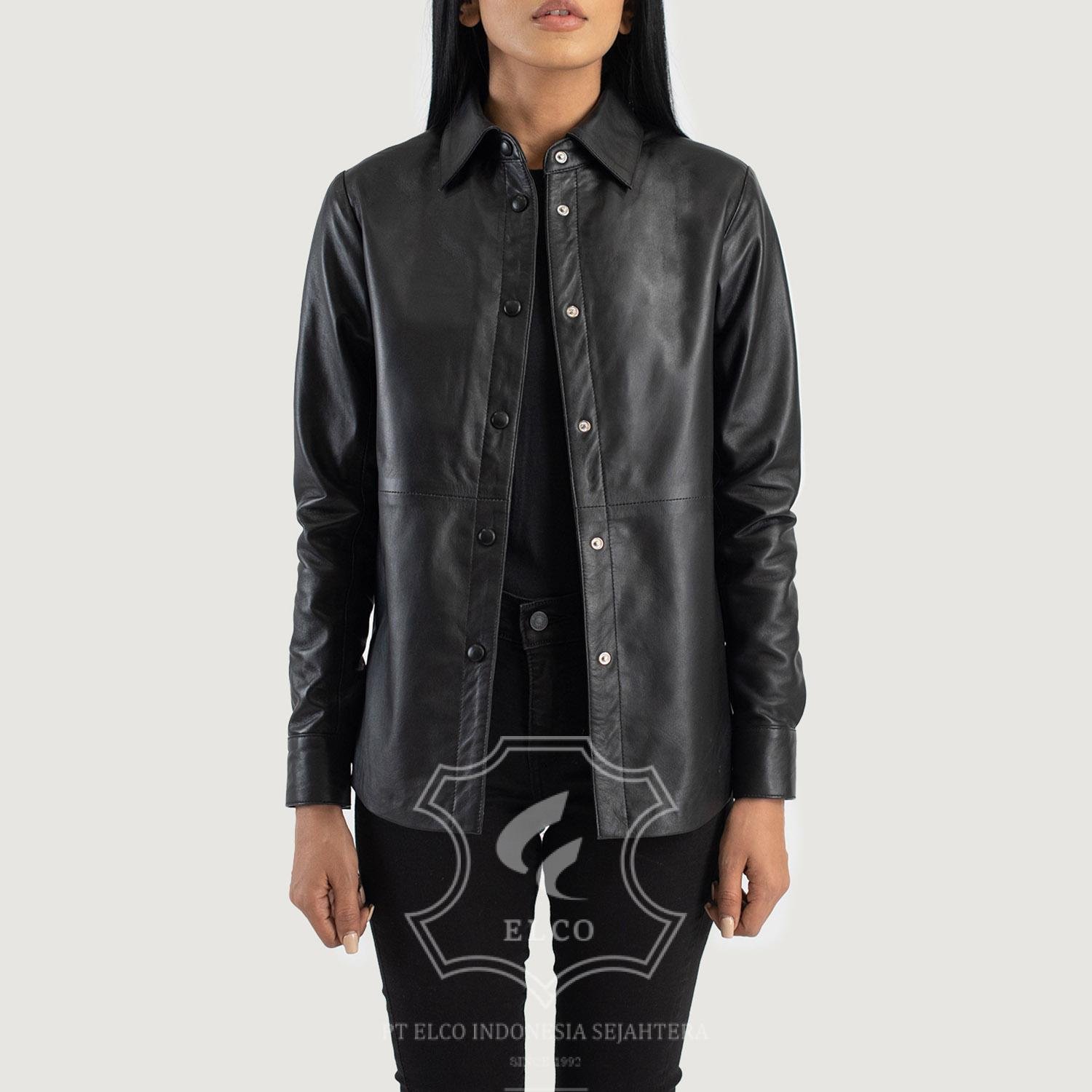 Jaket Kulit Wanita Desain Formal - WF 403 - Gambar 2