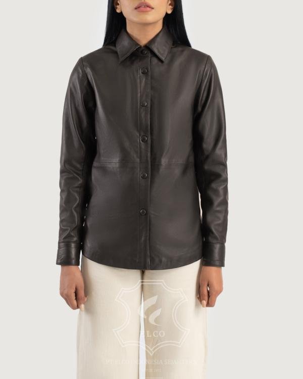 Jaket Kulit Wanita Desain Formal - WF 404