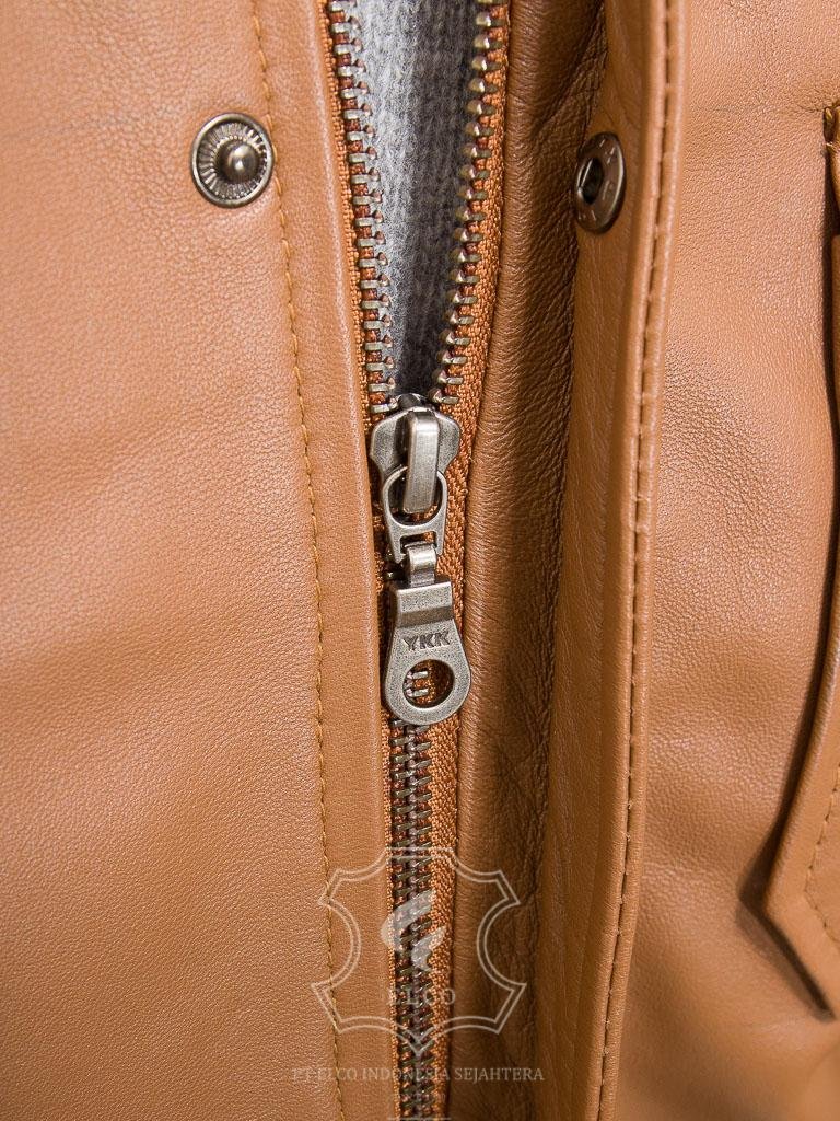 Jaket Kulit Pria Desain Bomber - PCB 484 - Gambar 5