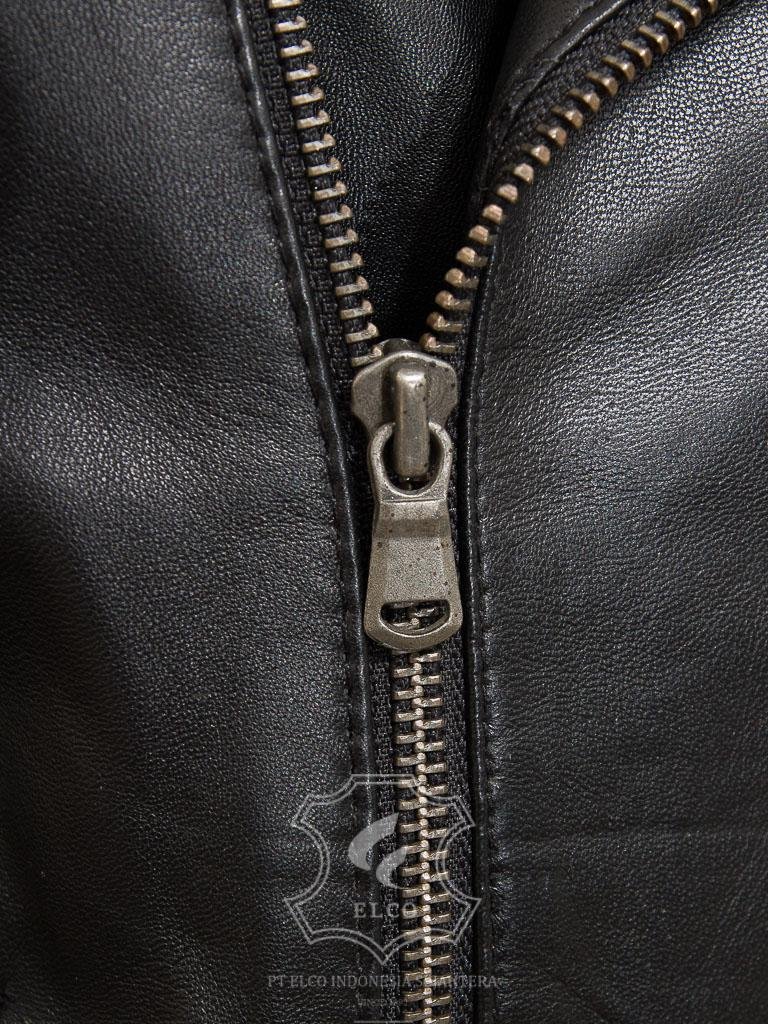 Jaket Kulit Wanita Desain Serong - WS 441 - Gambar 5