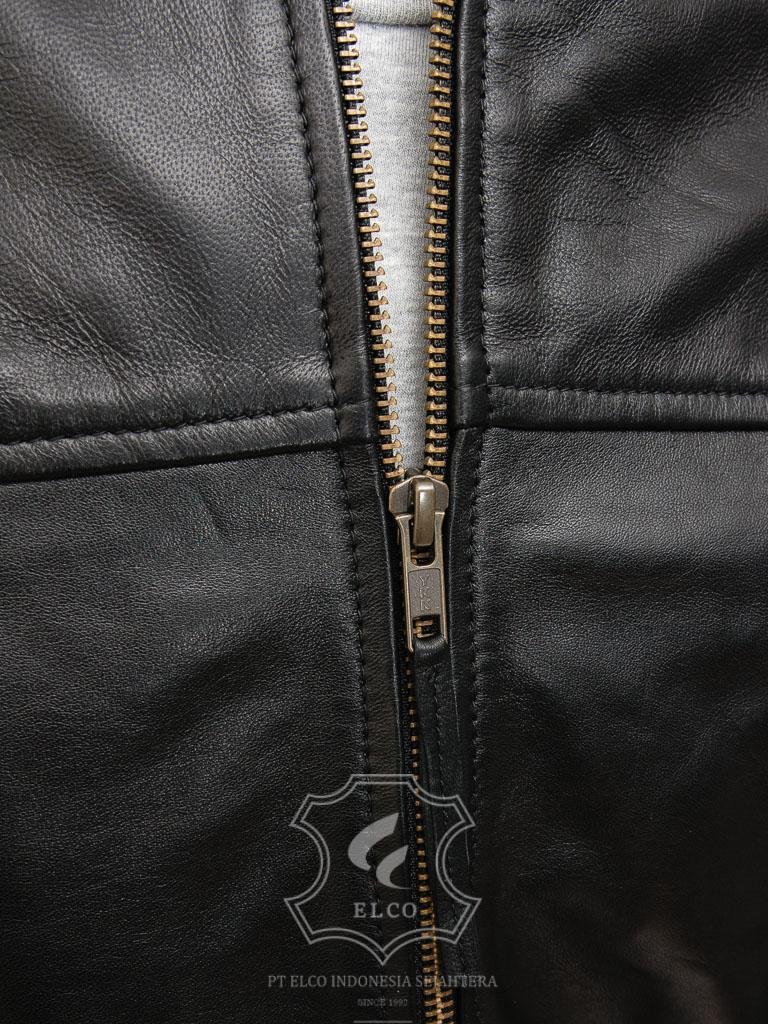 Jaket Kulit Pria Desain Bomber - PCB 466 - Gambar 5