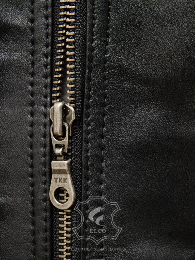 Jaket Kulit Pria Desain Bomber - PCB 465 - Gambar 5