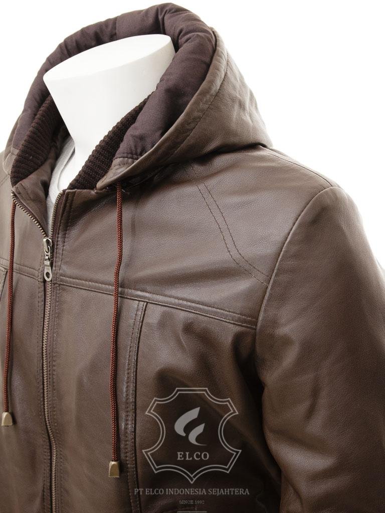 Jaket Kulit Pria Desain Bomber - PCB 470 - Gambar 4