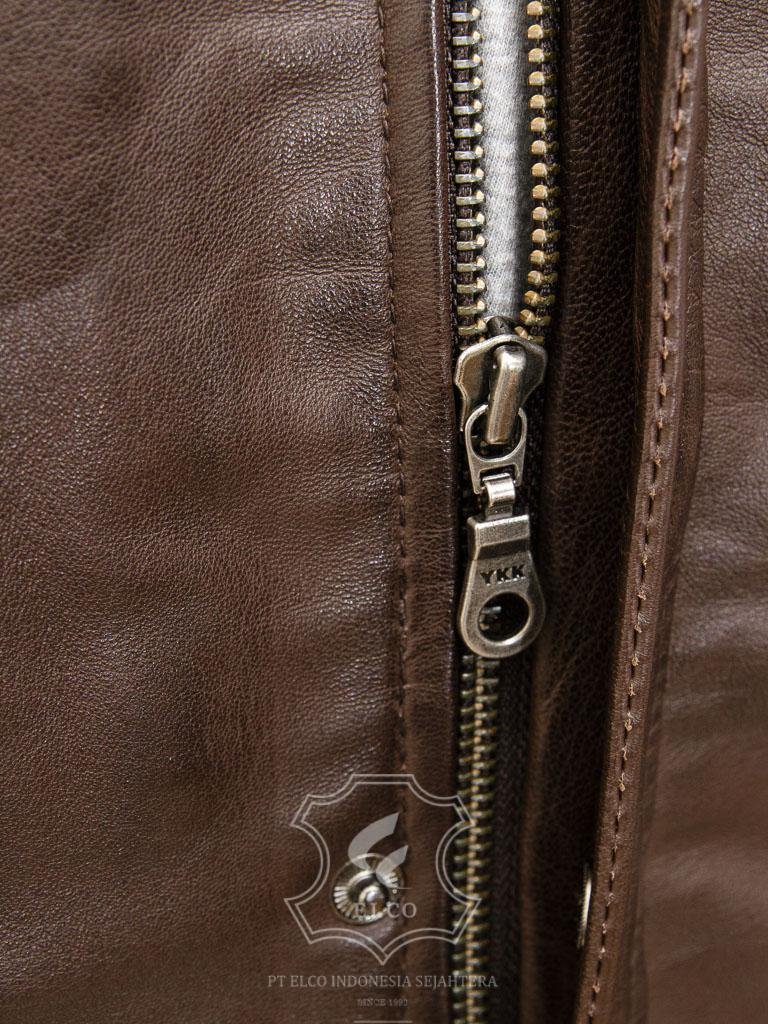 Jaket Kulit Pria Desain Bomber - PCB 471 - Gambar 5