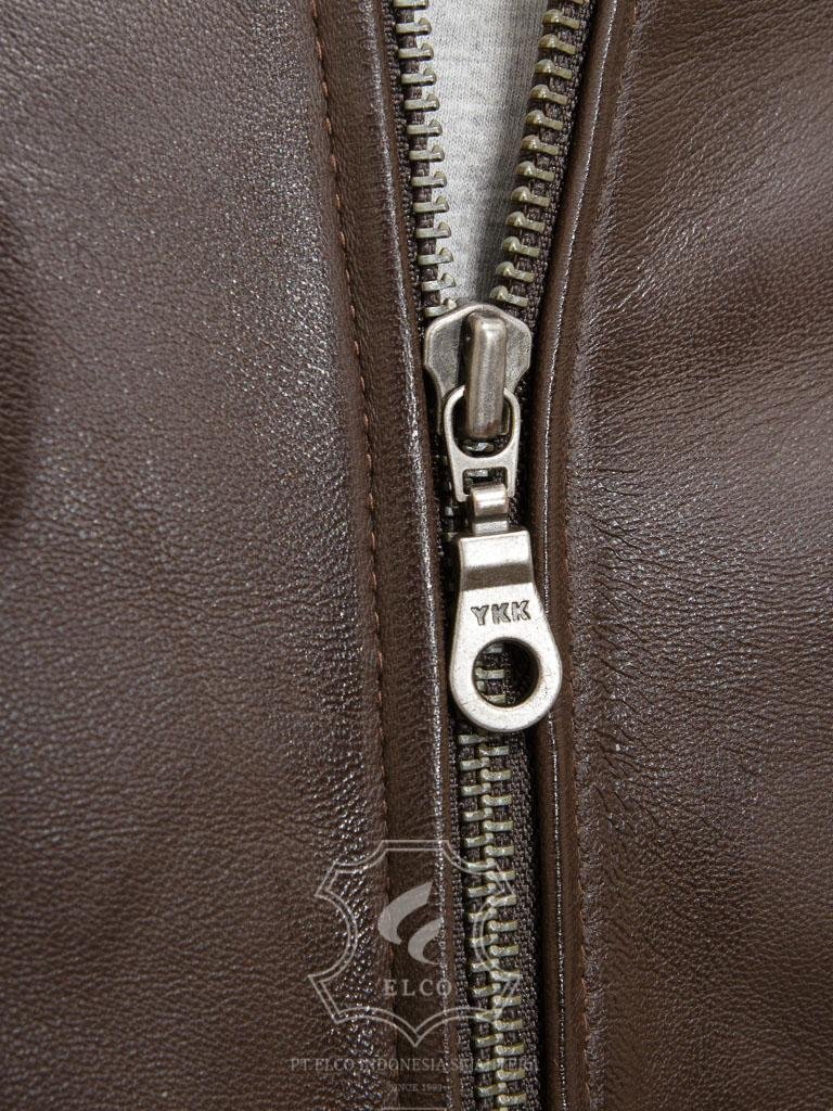 Jaket Kulit Pria Desain Bomber - PCB 482 - Gambar 5