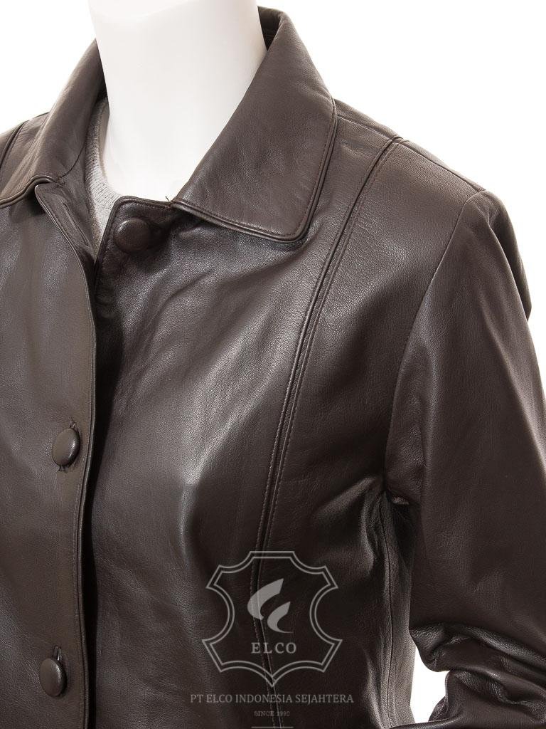 Jaket Kulit Wanita Desain Formal - WF 423 - Gambar 3
