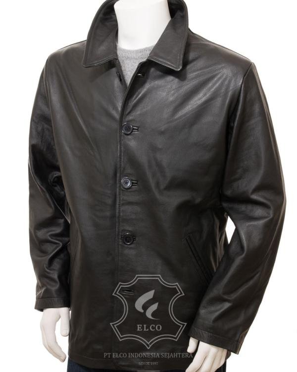 Jaket Kulit Pria Desain Jas - PJ 435