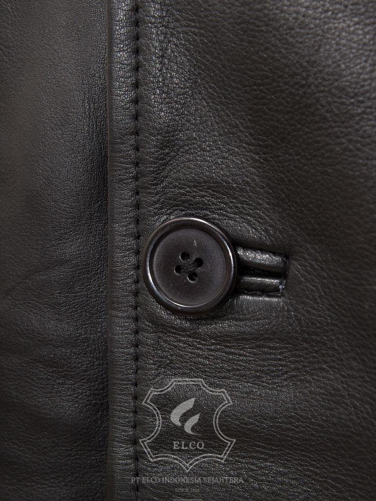 Jaket Kulit Pria Desain Jas - PJ 435 - Gambar 4