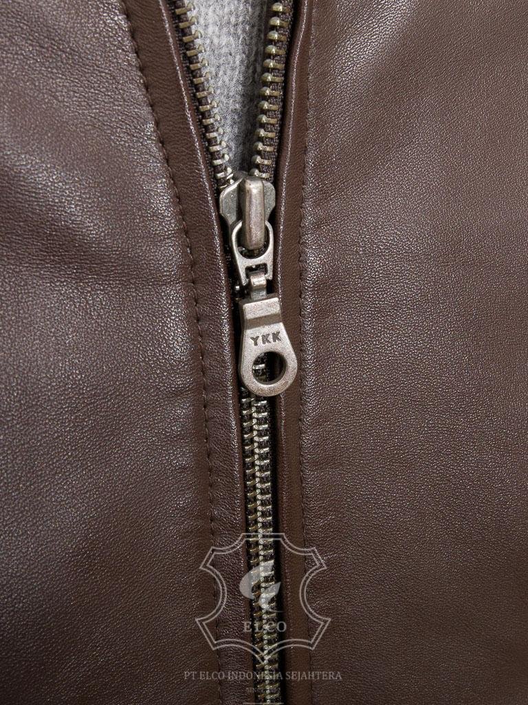 Jaket Kulit Pria Desain Bomber - PCB 472 - Gambar 5