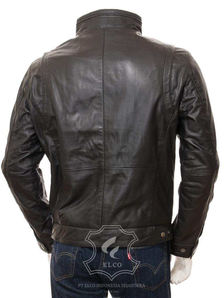 Jaket Kulit Pria Desain Casual - PC 454 - Gambar 4