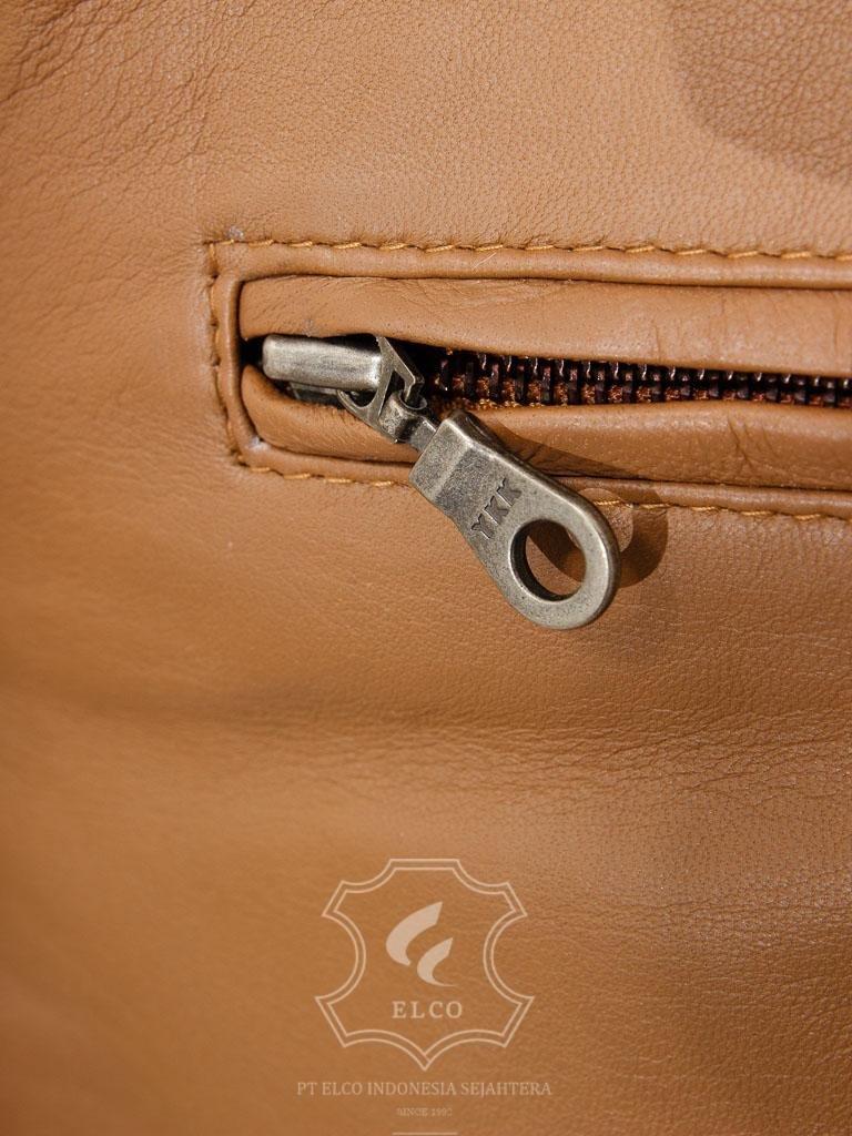 Jaket Kulit Pria Desain Biker - PB 437 - Gambar 5