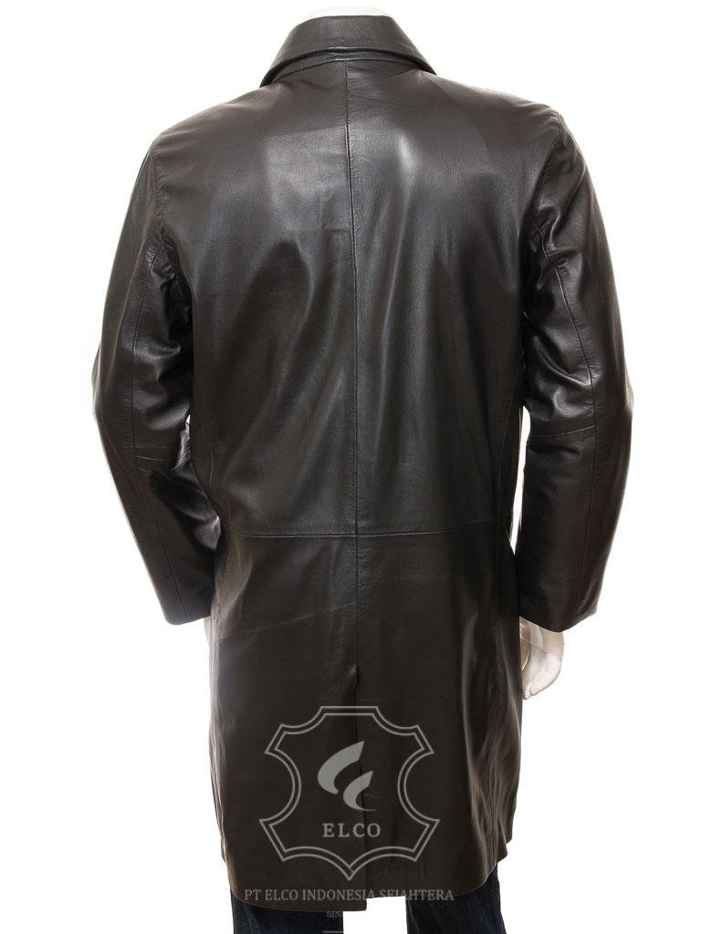 Jaket Kulit Pria Desain Jas - PJ 437 - Gambar 2