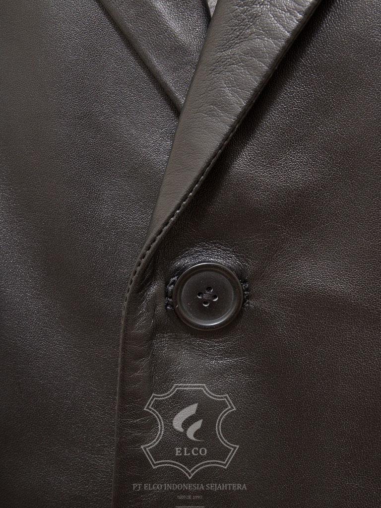 Jaket Kulit Pria Desain Jas - PJ 437 - Gambar 4